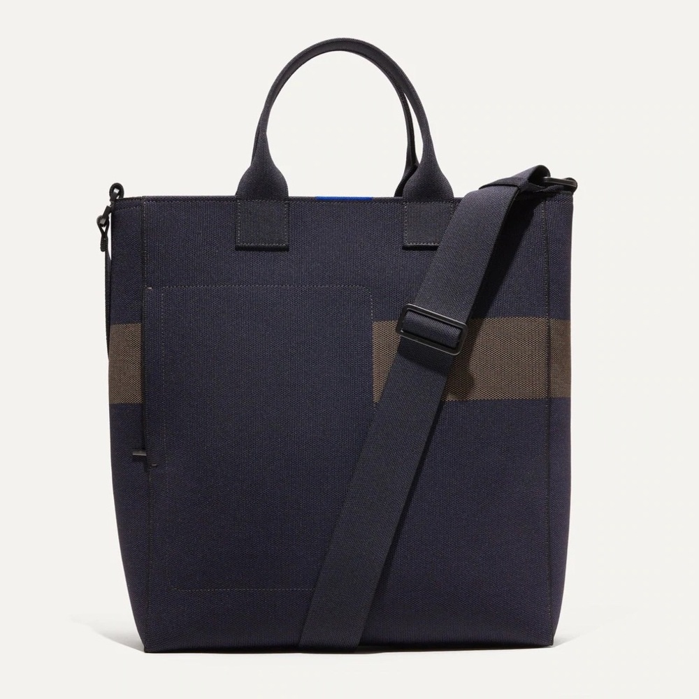 RARE Rothy's Carryall Tote in Navy / Greige color - Laptop work bag - Picture 2 of 5